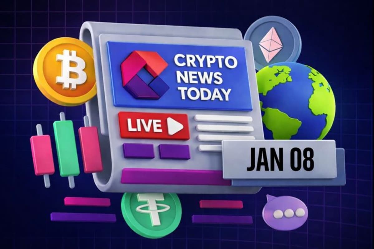[LIVE] Crypto News Today: Latest Updates for Jan. 08, 2026 – Bitcoin Dips to $91K, RWA Leads Losses as Crypto Fear Index Slides Deeper Into Panic