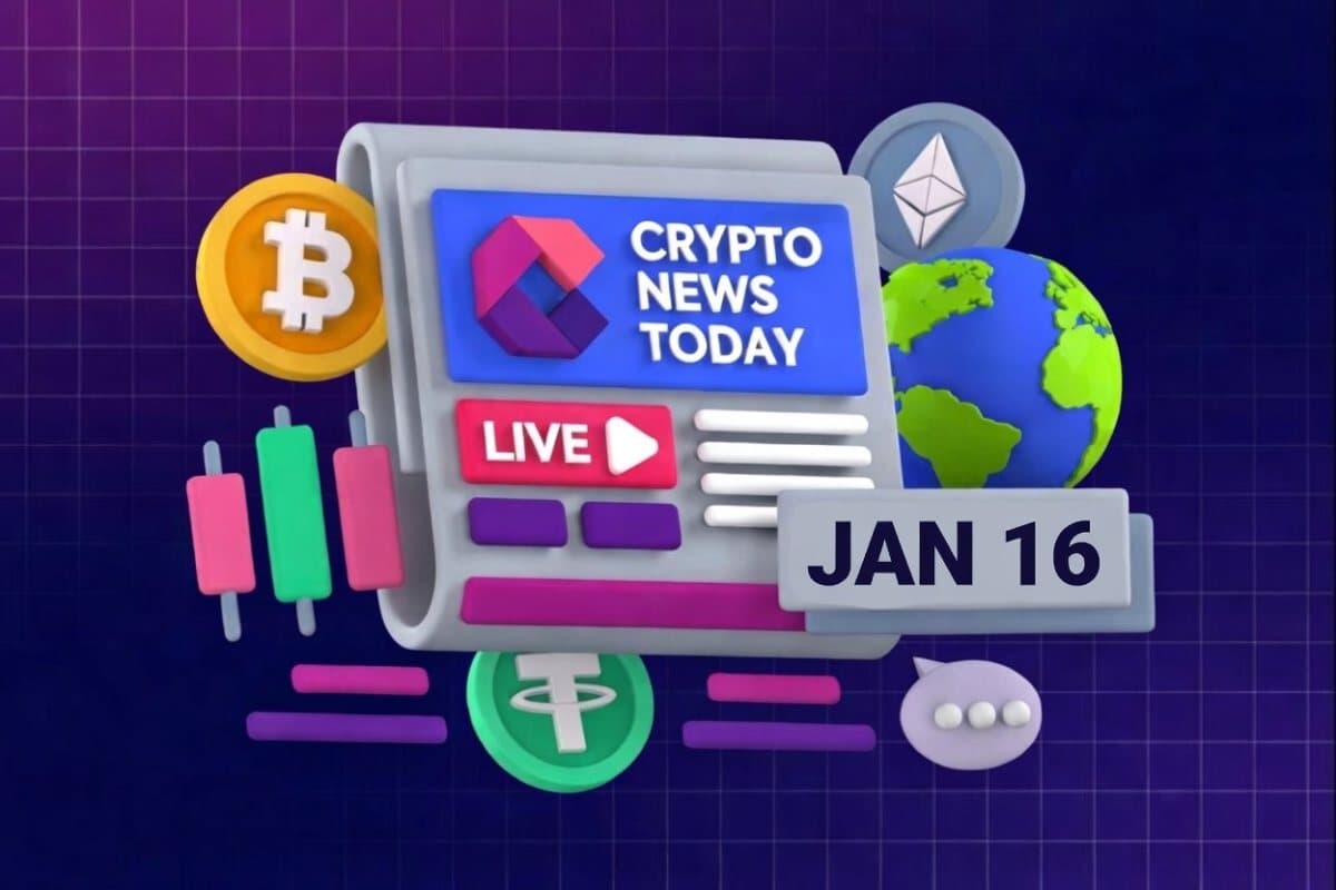[LIVE] Crypto News Today: Latest Updates for Jan. 16, 2026 – Crypto Extends Two-Day Decline; DePIN Tokens Sink Over 4%