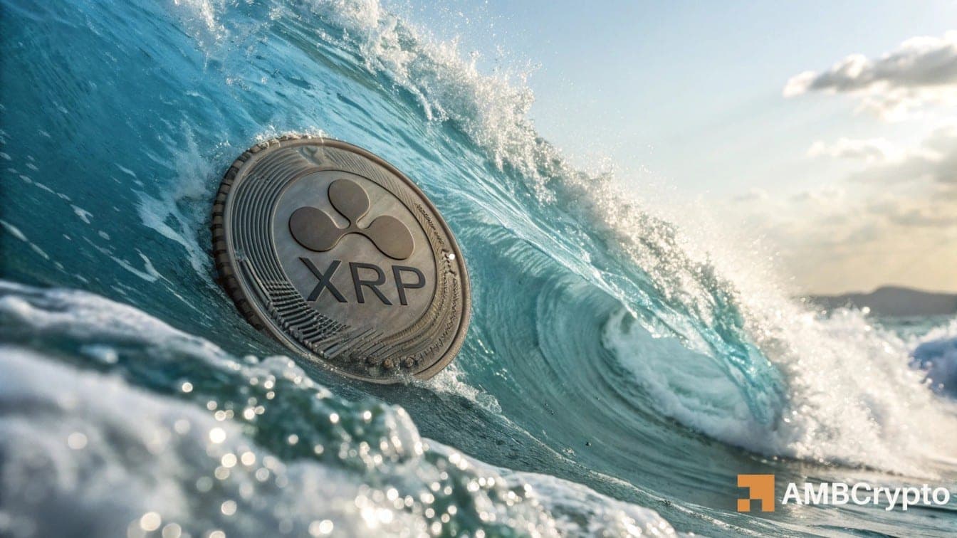 XRP’s volume surge triggers a price drop: Key support at $1.34