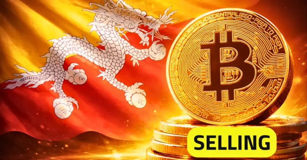 Bhutan Sells 319.7 BTC, Total Reserves Fall to 3,954 Bitcoin